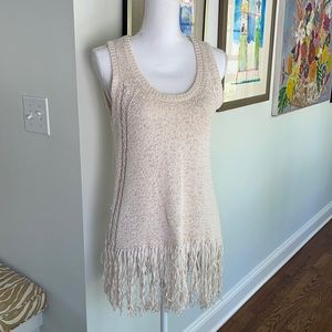 Scoop NYC boho sleeveless sweater